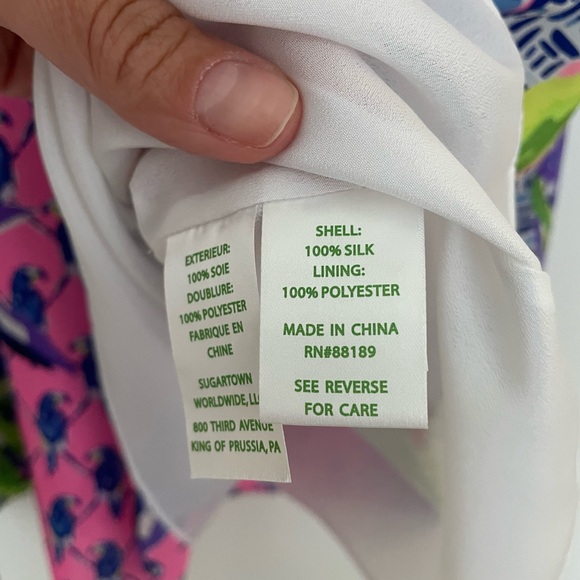 Lilly pulitzer shift dress pink with navy blue toucans size medium - Picture 4 of 7